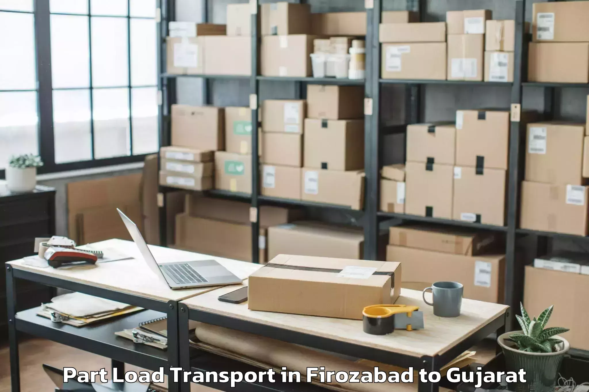 Book Firozabad to Gujarat Vidyapith Ahmedabad Part Load Transport